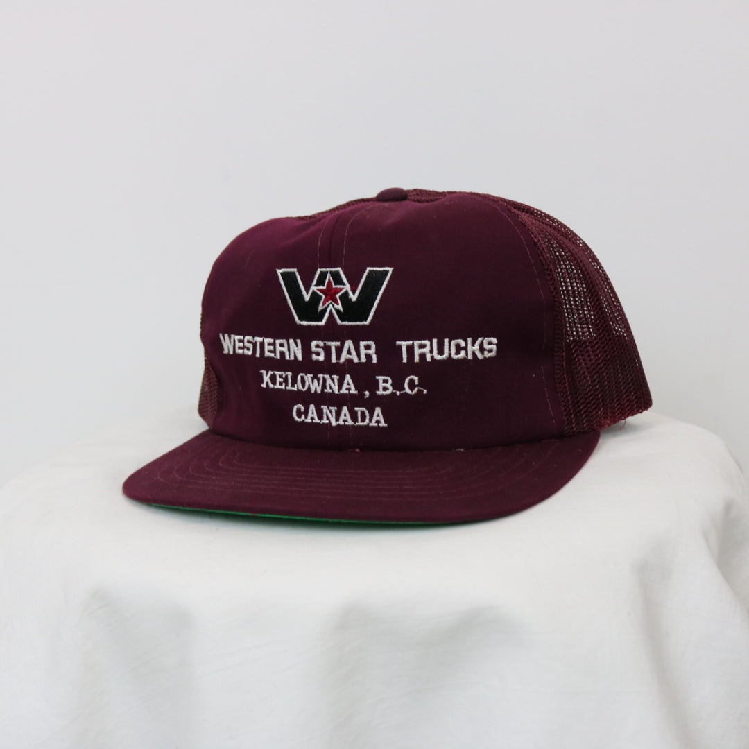 Vintage 80's Western Star Trucks Trucker Hat - OS-NEWLIFE Clothing