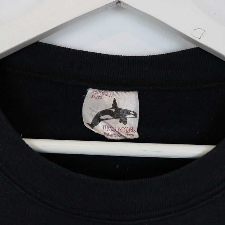 Vintage 1990 Wolf Nature Crewneck - L-NEWLIFE Clothing