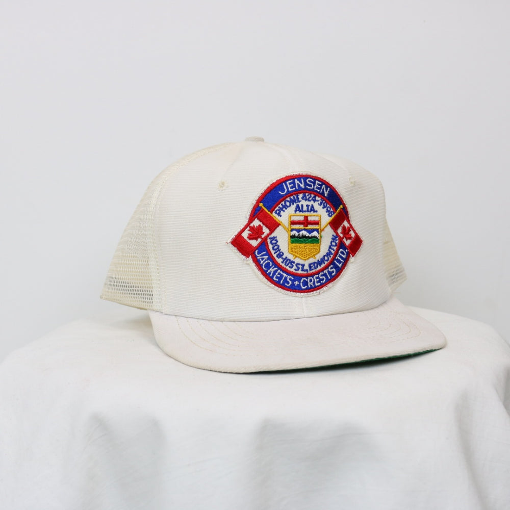 Vintage 80's Jensen Jackets Crests Trucker Hat - OS-NEWLIFE Clothing