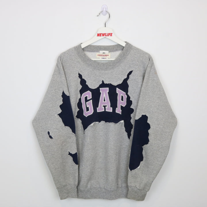 Reworked Vintage GAP Fractured Crewneck - S-NEWLIFE Clothing