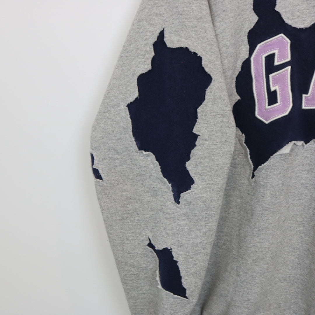 Reworked Vintage GAP Fractured Crewneck - S-NEWLIFE Clothing