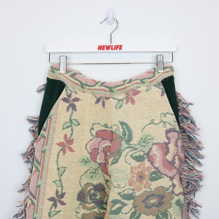 Reworked Vintage Flower Tapestry Pants - M-NEWLIFE Clothing