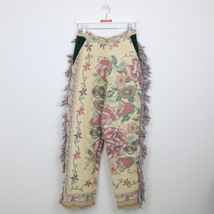 Reworked Vintage Flower Tapestry Pants - M-NEWLIFE Clothing