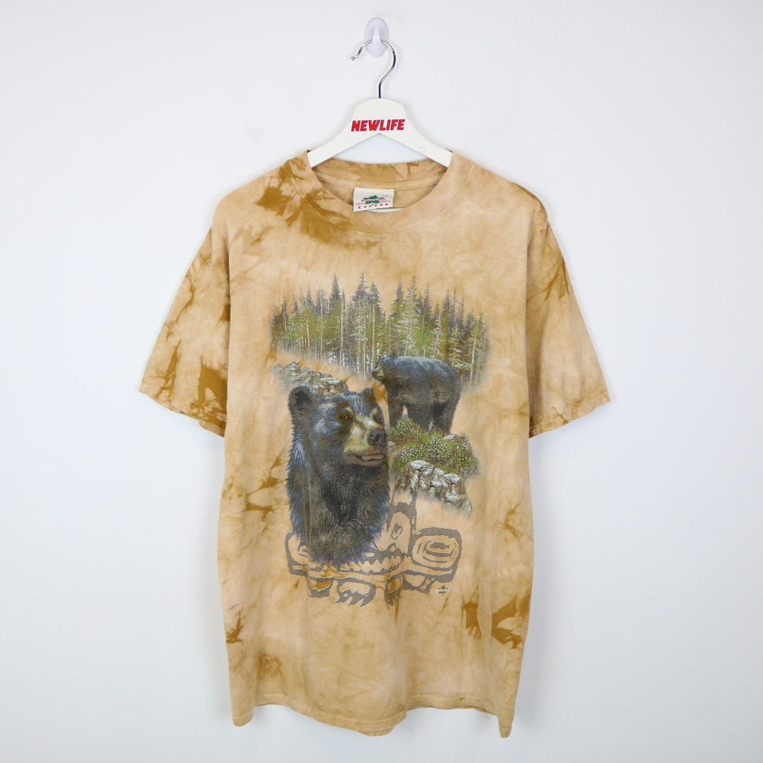 Vintage 1993 Grizzly Bear Nature Tee - L-NEWLIFE Clothing