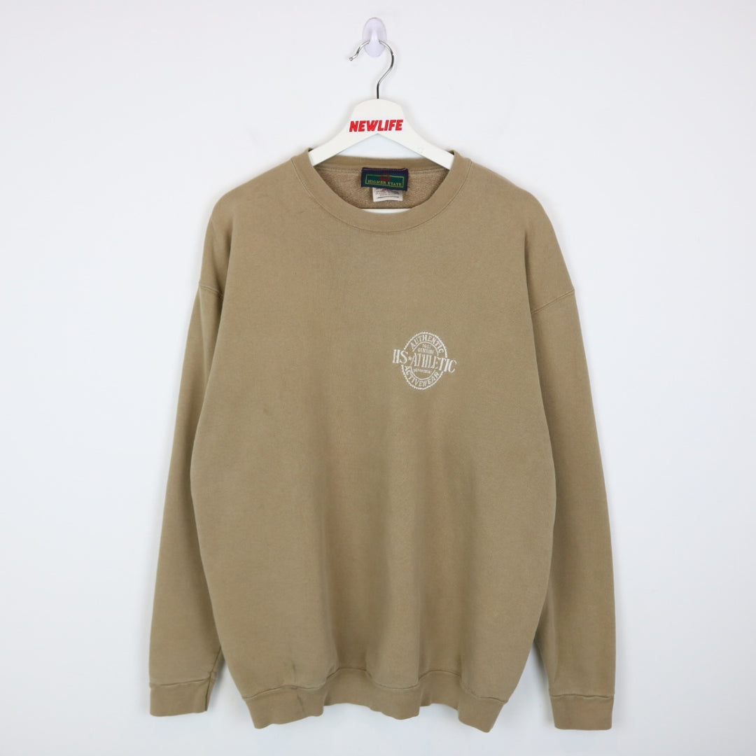 Vintage 90's Higher State Athletic Crewneck - L-NEWLIFE Clothing