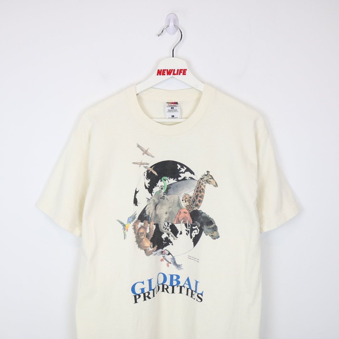 Vintage 1994 Global Priorities Nature Tee - M-NEWLIFE Clothing