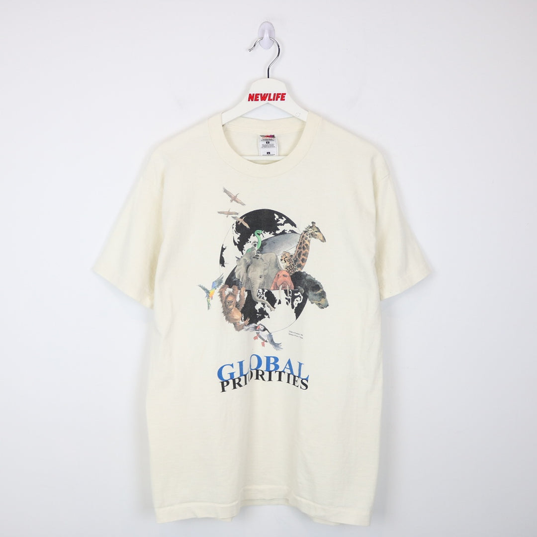 Vintage 1994 Global Priorities Nature Tee - M-NEWLIFE Clothing
