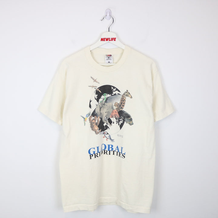 Vintage 1994 Global Priorities Nature Tee - M-NEWLIFE Clothing