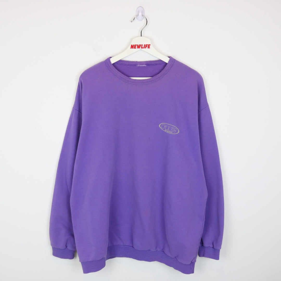 Vintage 90's AU Coton Crewneck - L-NEWLIFE Clothing