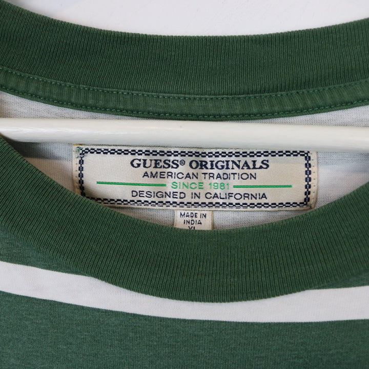 Vintage 90's Striped Guess Tee - XXL-NEWLIFE Clothing