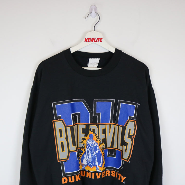 Vintage NWT 1992 Duke University Blue Devils Crewneck - L-NEWLIFE Clothing