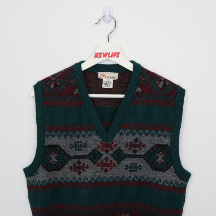 Vintage 80's Lumiere Knit Sweater Vest - S-NEWLIFE Clothing