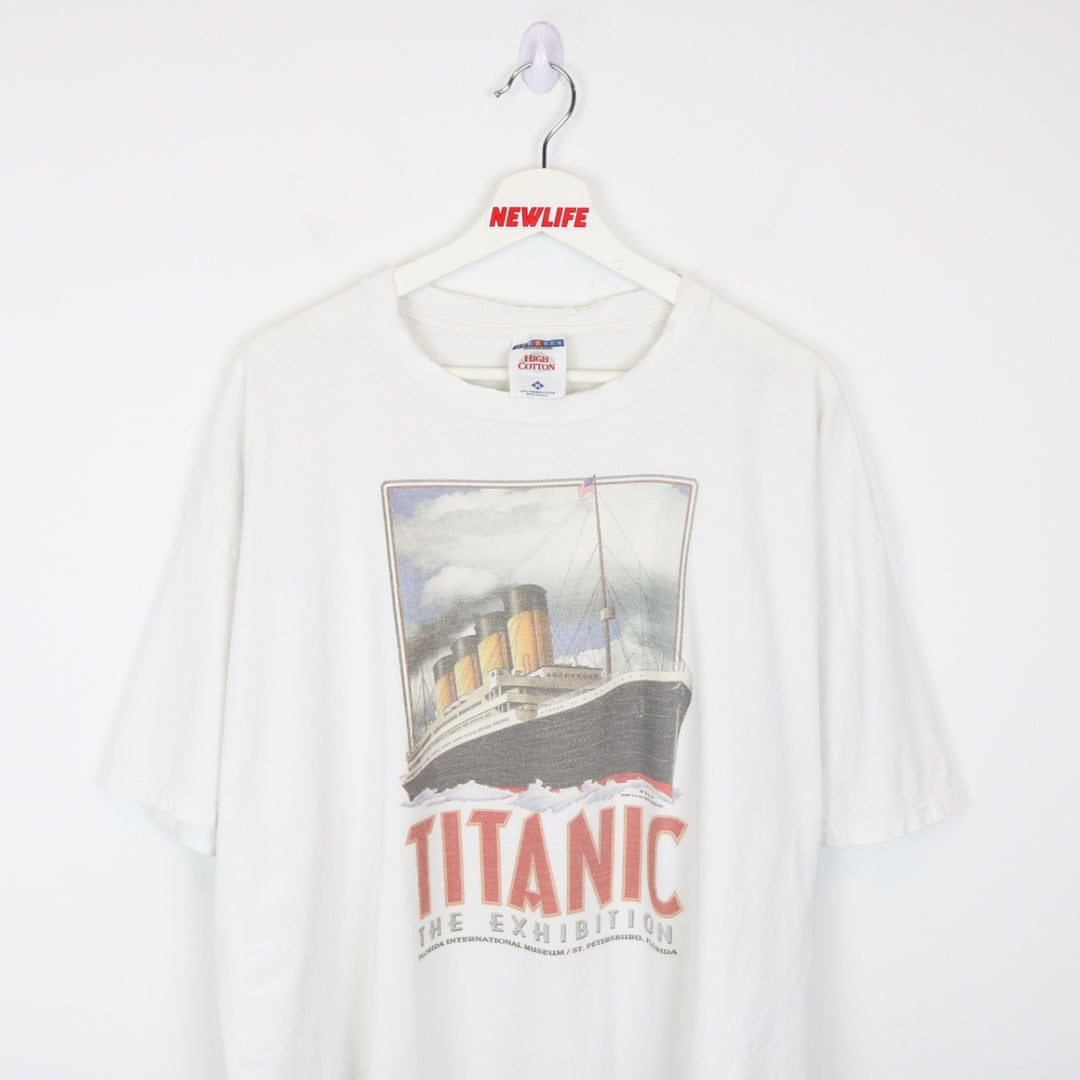 Vintage 1997 Titanic The Exhibition Florida Museum Tee - XXL-NEWLIFE Clothing