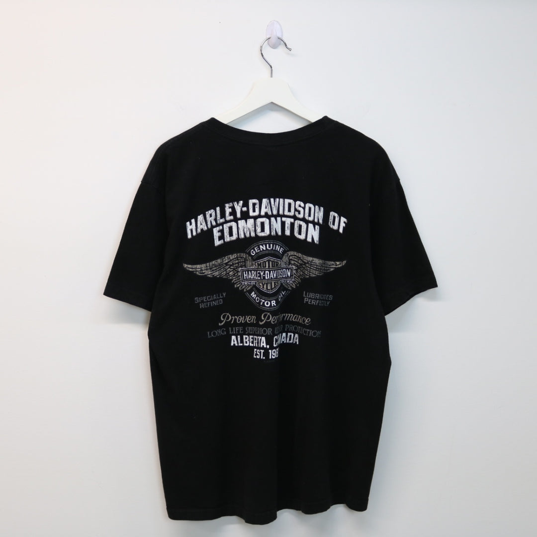 Harley Davidson Edmonton Tee - L-NEWLIFE Clothing