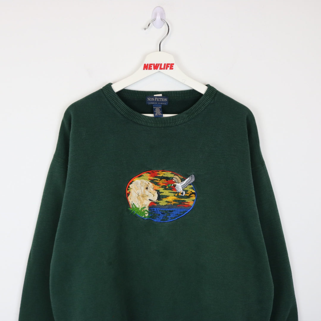 Vintage 90's Dog and Bird Nature Crewneck - XL-NEWLIFE Clothing