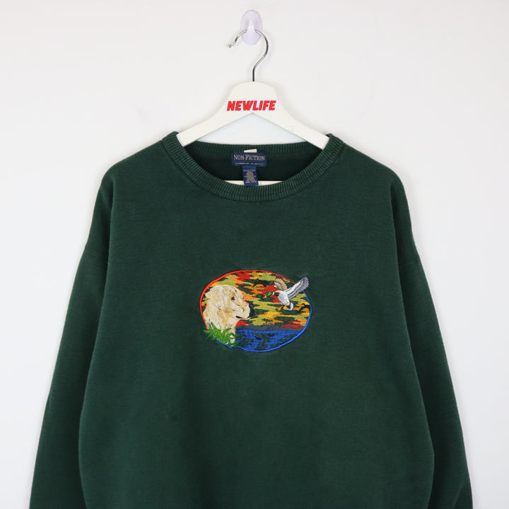 Vintage 90's Dog and Bird Nature Crewneck - XL-NEWLIFE Clothing