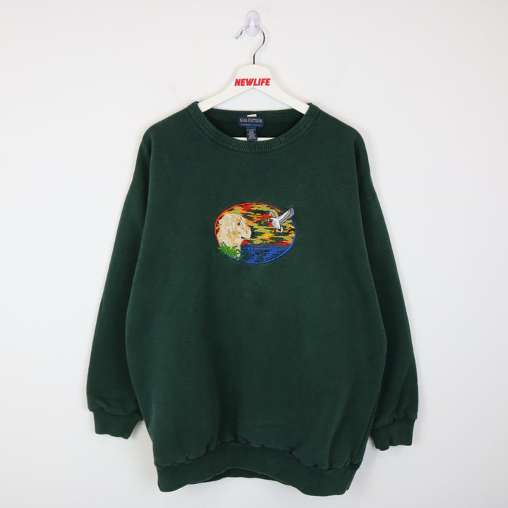 Vintage 90's Dog and Bird Nature Crewneck - XL-NEWLIFE Clothing