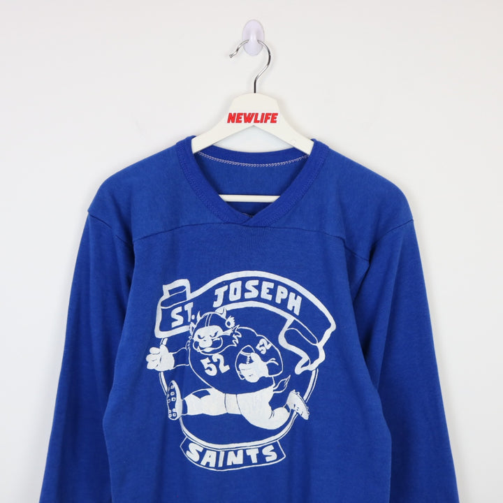 Vintage 70's St. Joseph Saints Football Sweater - XS/S-NEWLIFE Clothing