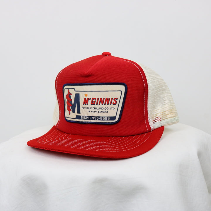 Vintage 80's McGinnis Drilling Trucker Hat - OS-NEWLIFE Clothing