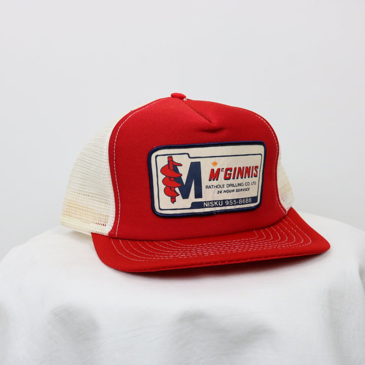 Vintage 80's McGinnis Drilling Trucker Hat - OS-NEWLIFE Clothing