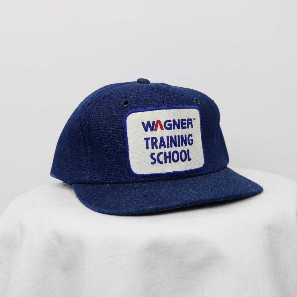 Vintage 80's Wagner Training School Denim Hat - OS-NEWLIFE Clothing