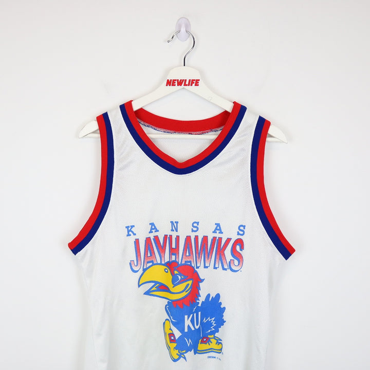 Vintage 1994 Kansas University Jayhawks CCM Basketball Jersey - M-NEWLIFE Clothing