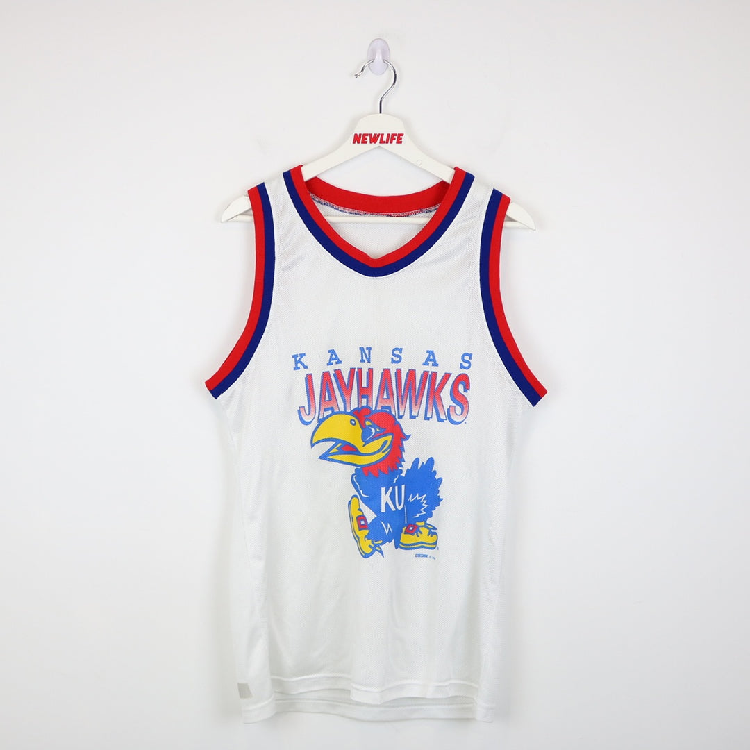 Vintage 1994 Kansas University Jayhawks CCM Basketball Jersey - M-NEWLIFE Clothing
