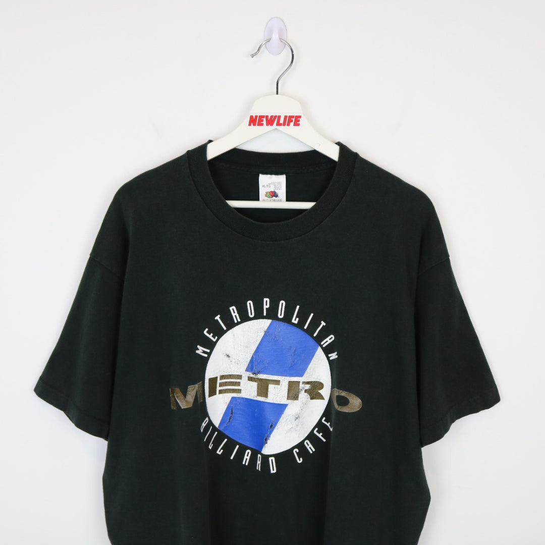 Vintage 90's Metropolitan Billiard Cafe Tee - XL-NEWLIFE Clothing