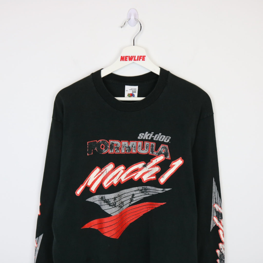 Vintage 90's Ski-Doo Mach 1 Racing Long Sleeve Tee - M-NEWLIFE Clothing