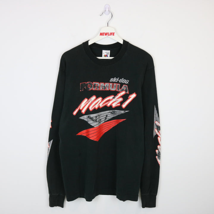 Vintage 90's Ski-Doo Mach 1 Racing Long Sleeve Tee - M-NEWLIFE Clothing