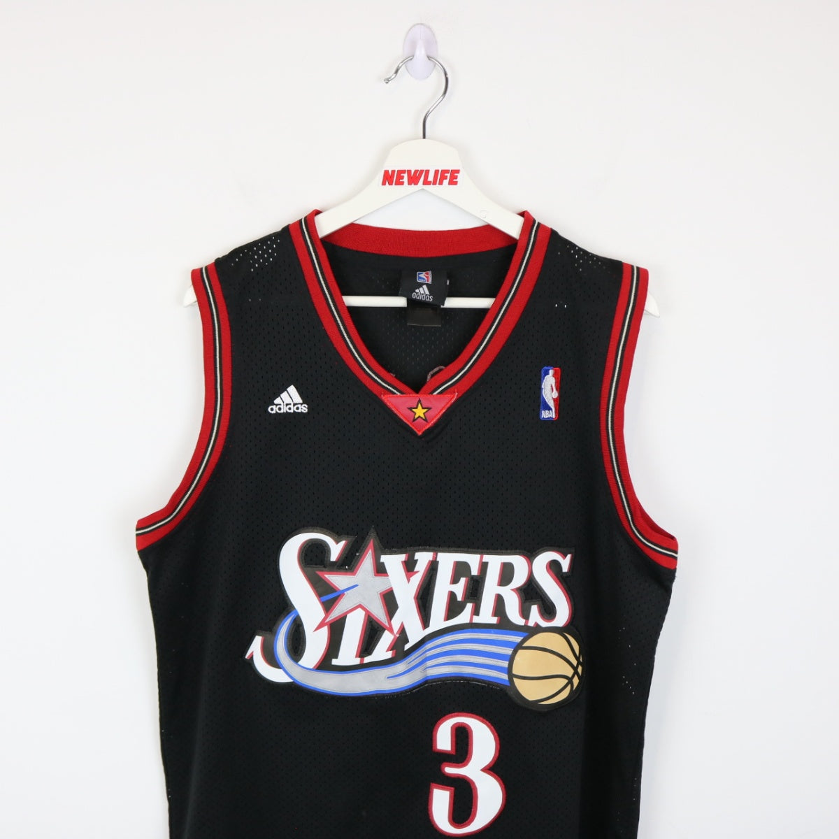 Philadelphia 76ers Allen Iverson Basketball Adidas Jersey - M