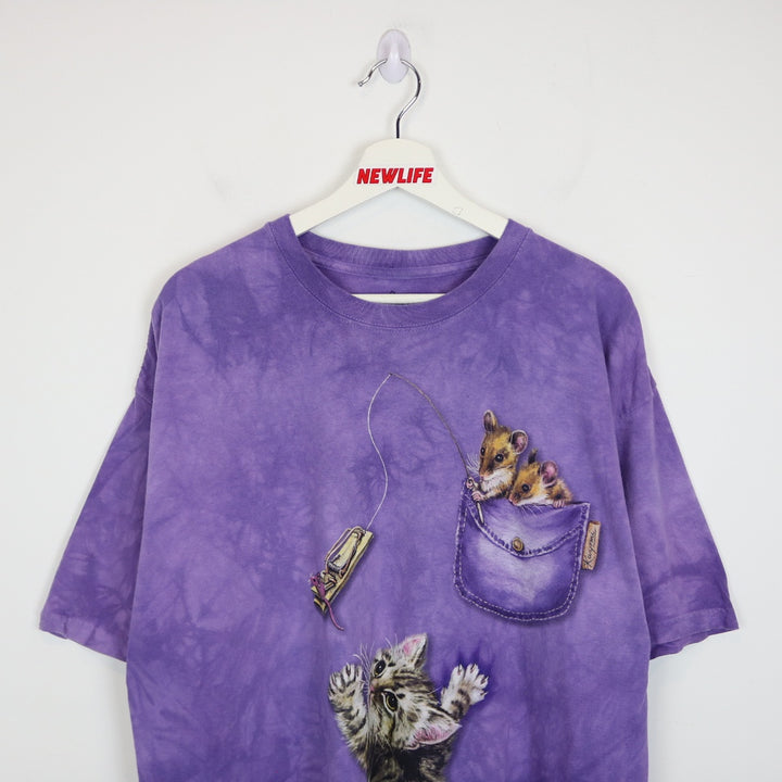 The Mountain Cat &amp; Mouse Nature Tee - XL-NEWLIFE Clothing