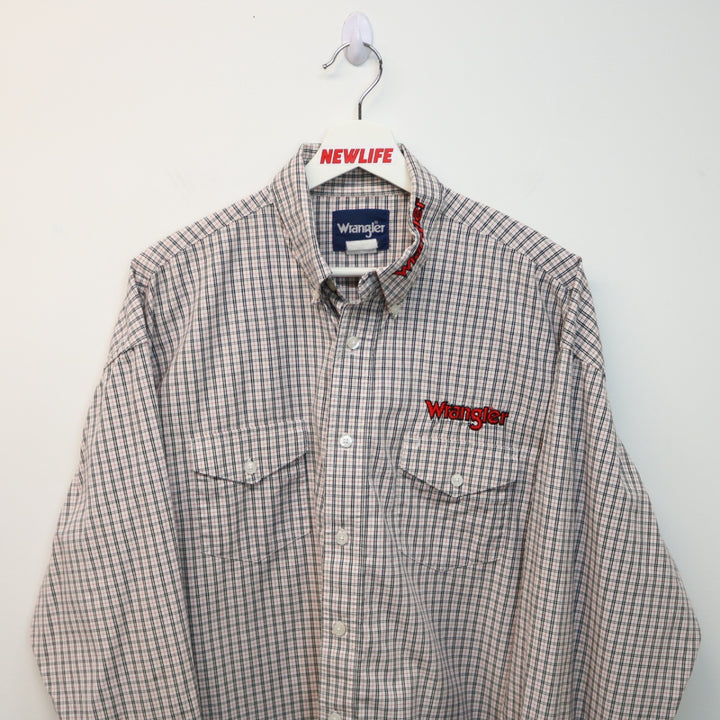 Vintage Wrangler Plaid Western Button Up - L-NEWLIFE Clothing