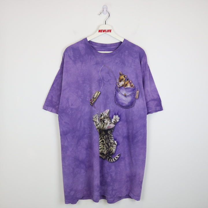 The Mountain Cat &amp; Mouse Nature Tee - XL-NEWLIFE Clothing