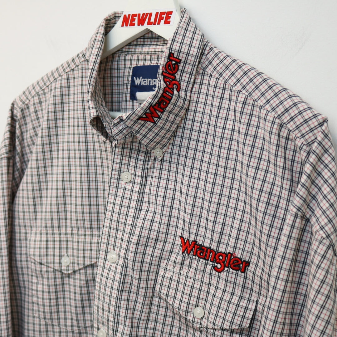 Vintage Wrangler Plaid Western Button Up - L-NEWLIFE Clothing