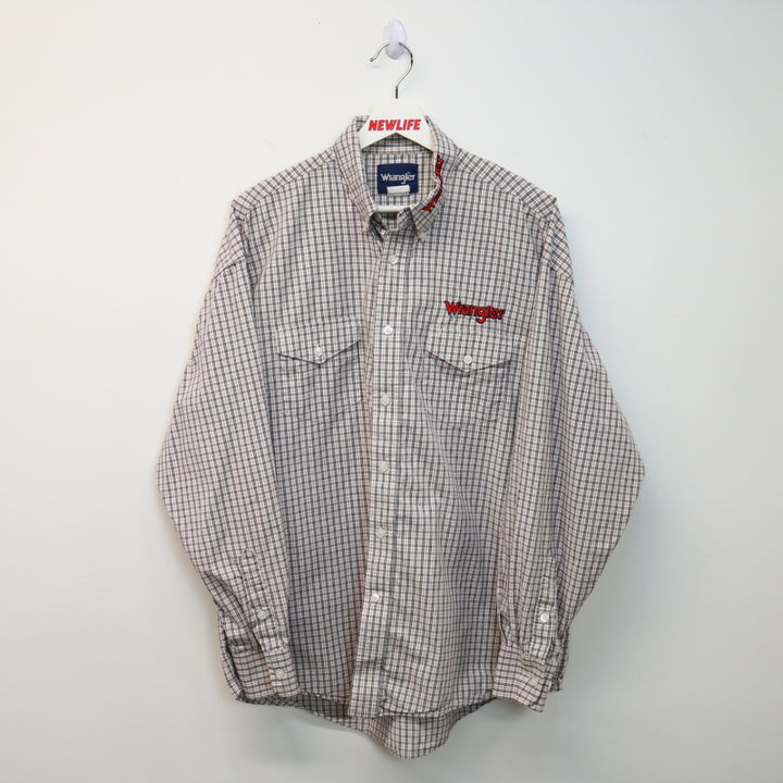 Vintage Wrangler Plaid Western Button Up - L-NEWLIFE Clothing