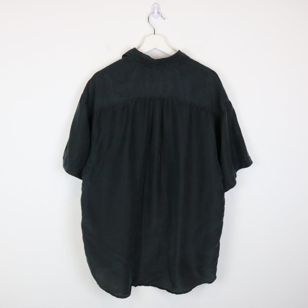 Vintage 90's Silk Network Short Sleeve Button Up - L-NEWLIFE Clothing