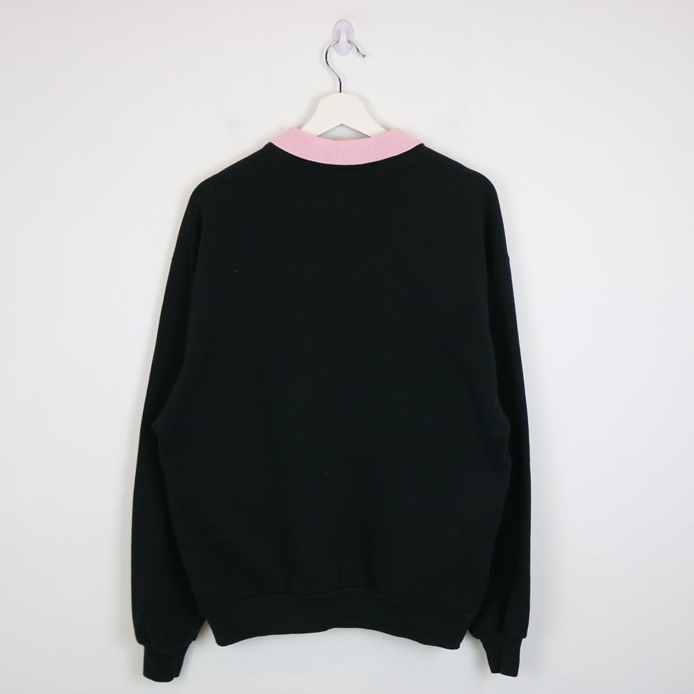 Vintage 80's Flower Nature Collared Sweater - M-NEWLIFE Clothing