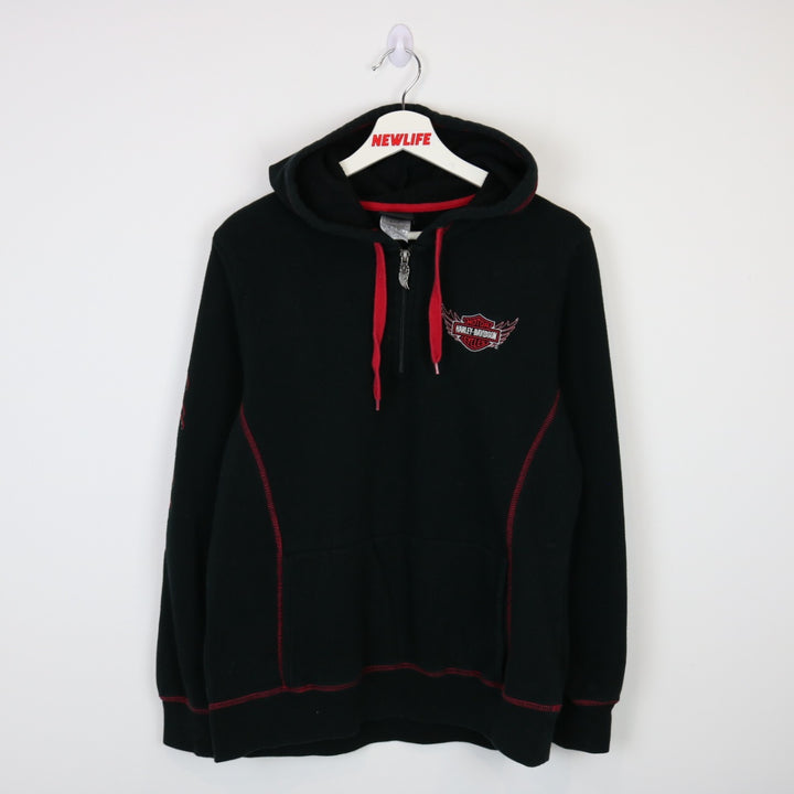 Y2K Harley Davidson Washington Quarter Zip Hoodie - M/L-NEWLIFE Clothing