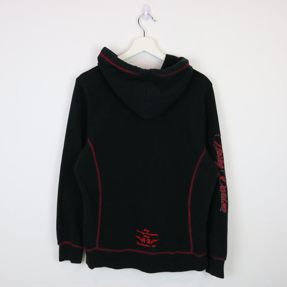 Y2K Harley Davidson Washington Quarter Zip Hoodie - M/L-NEWLIFE Clothing