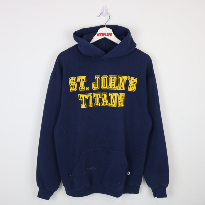 Vintage 80's St. John's Titans Russell Athletic Hoodie - M-NEWLIFE Clothing