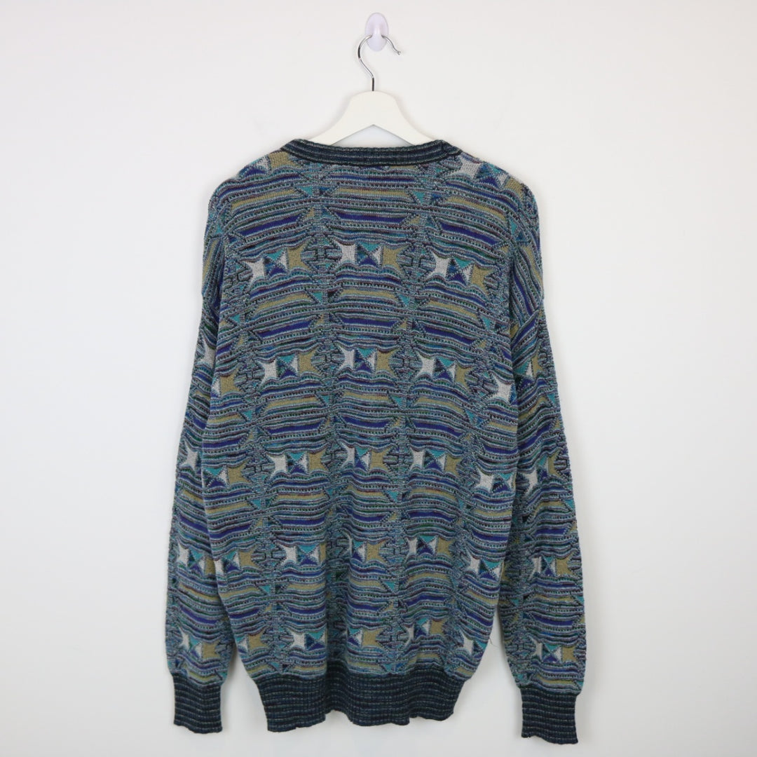 Vintage 80's Textured Knit Sweater - M-NEWLIFE Clothing