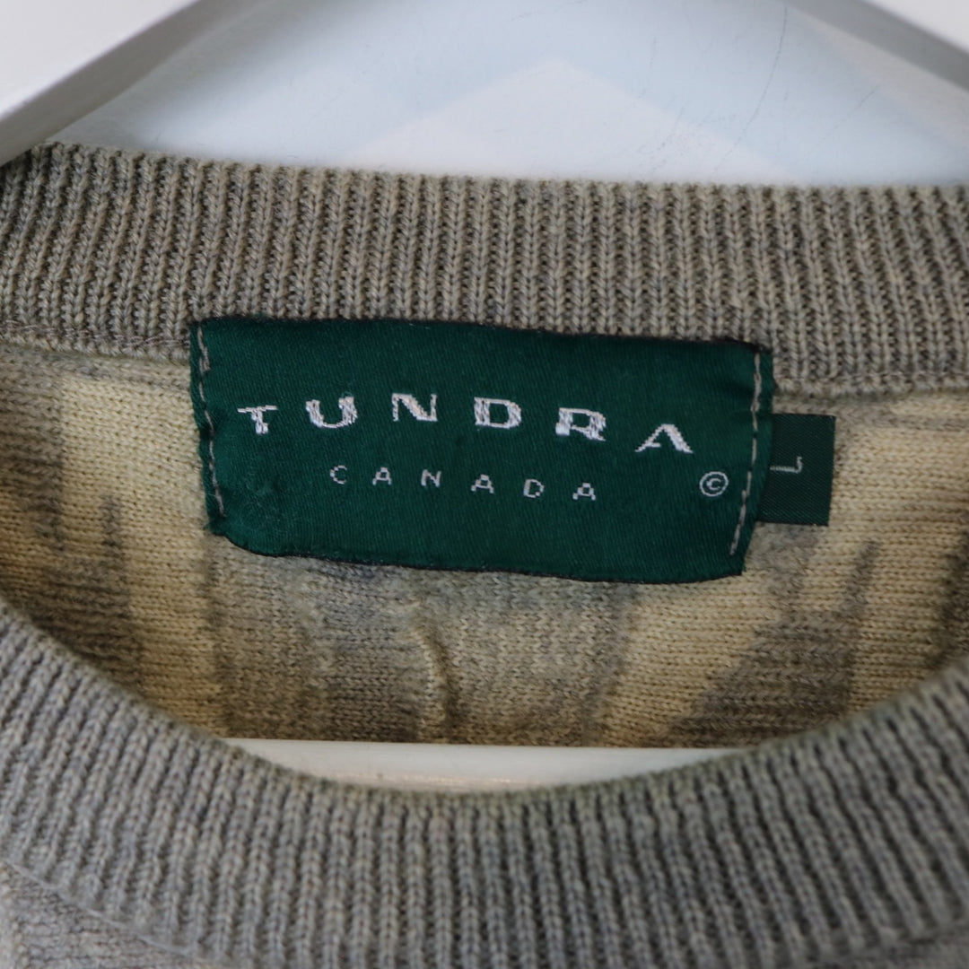 VIntage 90's Tundra Textured Wool Knit Sweater - S-NEWLIFE Clothing