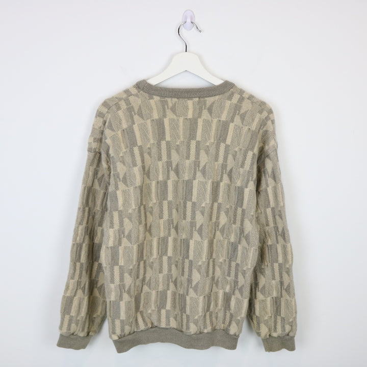 VIntage 90's Tundra Textured Wool Knit Sweater - S-NEWLIFE Clothing