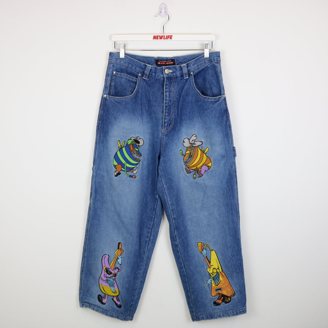 Vintage Y2K MJC Embroidered Denim Jeans - 31"-NEWLIFE Clothing