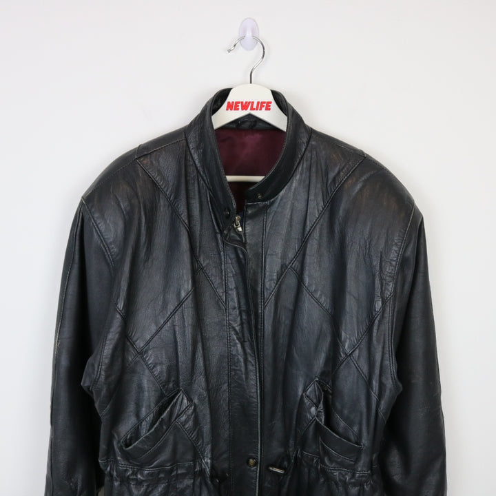 Vintage 80's Leather Jacket - L-NEWLIFE Clothing