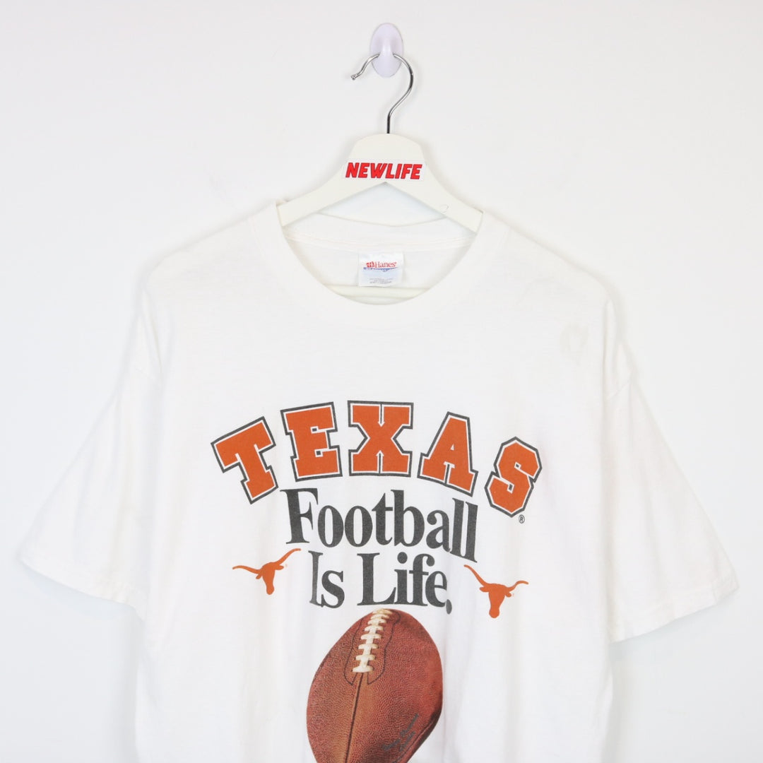 Vintage 00's Texas Longhorns Football is Life Tee - L-NEWLIFE Clothing