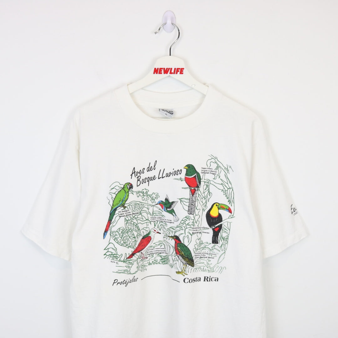 Vintage 90's Costa Rica Bird Tee - L-NEWLIFE Clothing