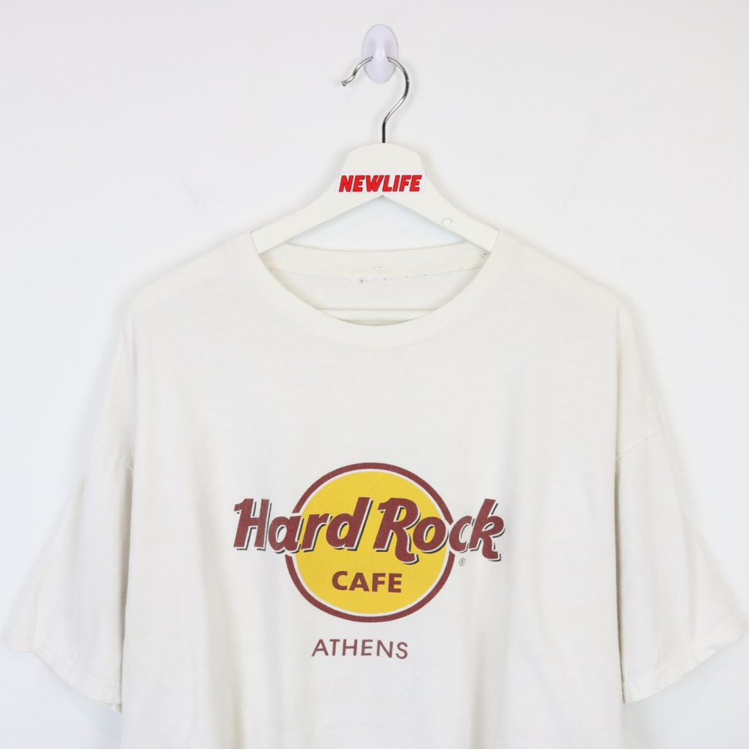 Vintage 00's Hard Rock Cafe Athens Cropped Tee - XL-NEWLIFE Clothing