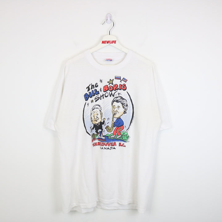 Vintage 1993 Bill and Boris Show Vancouver Tee - XL-NEWLIFE Clothing